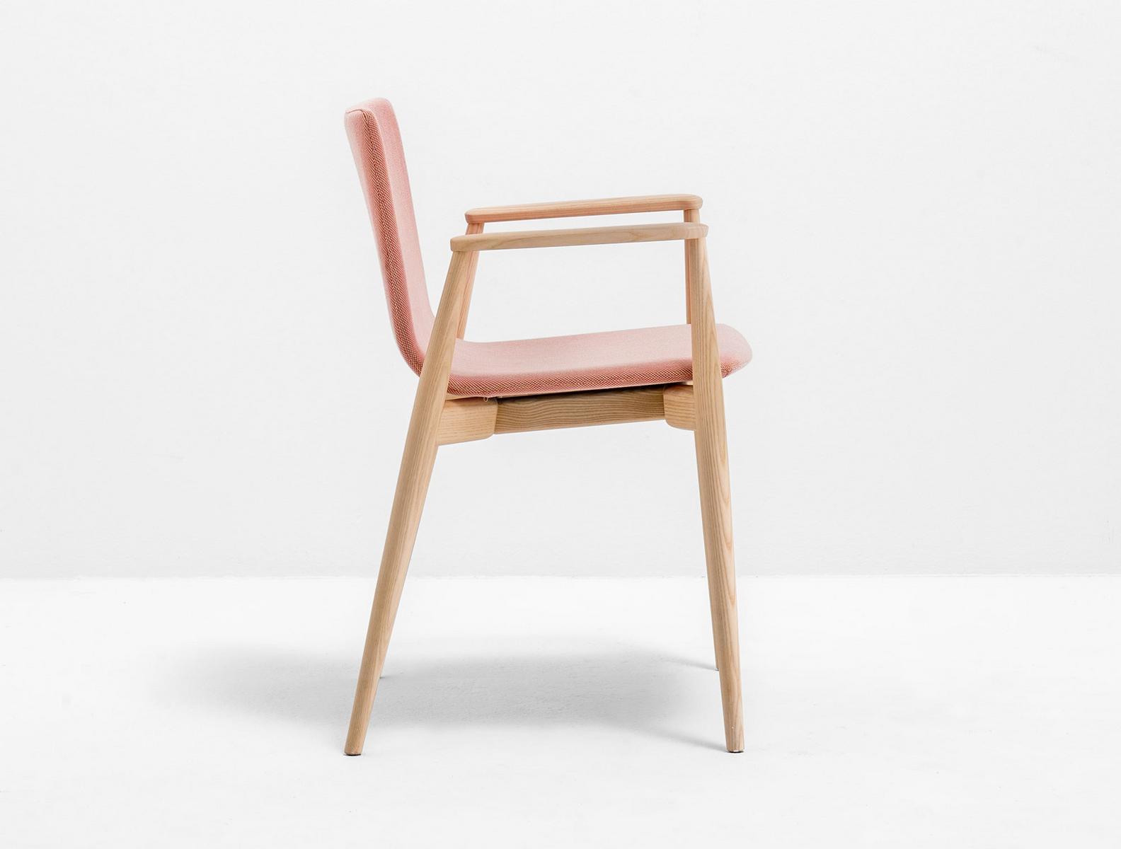 Wooden chair with armrests | Malmö 396 by Pedrali