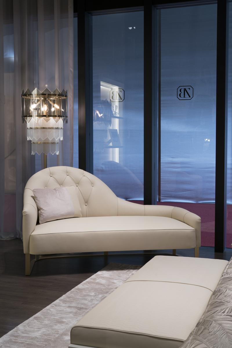 Tufted upholstered fabric day bed | Colette by Bruno Zampa