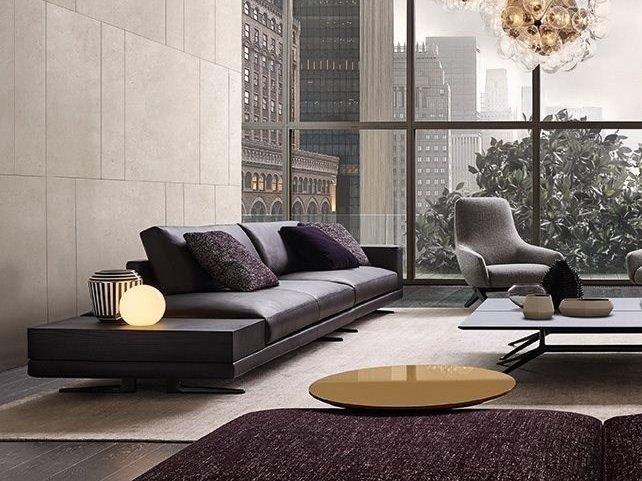 Upholstered fabric sofa | Mondrian by Poliform