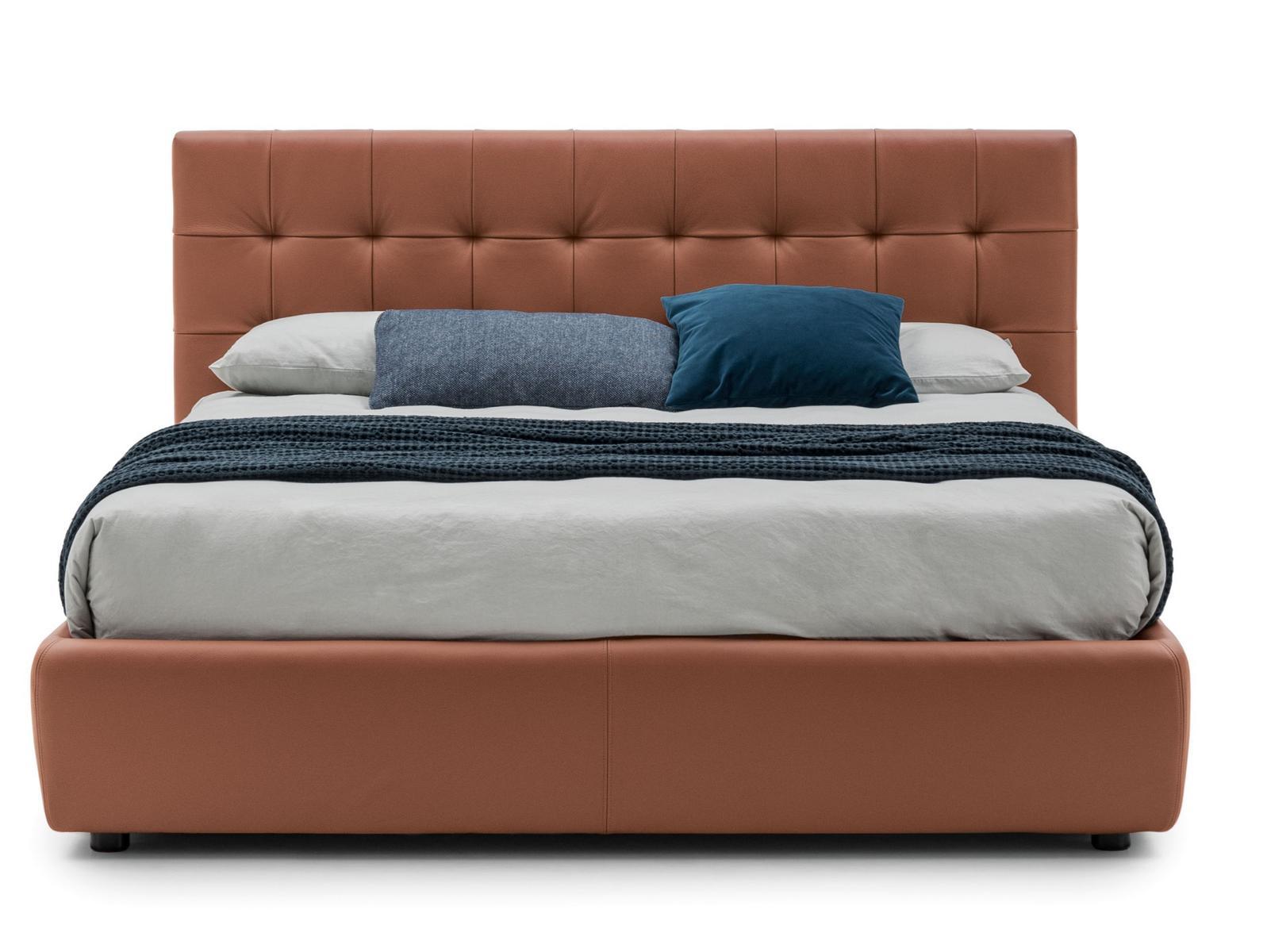 Storage bed with tufted headboard | Freedom by Bolzan letti