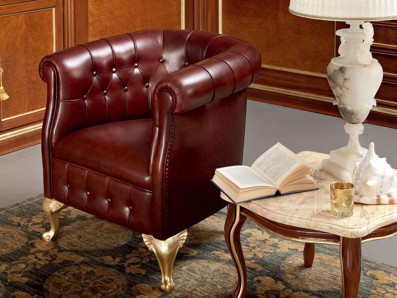 Upholstered easy chair with armrests | 13424 by Modenese Gastone