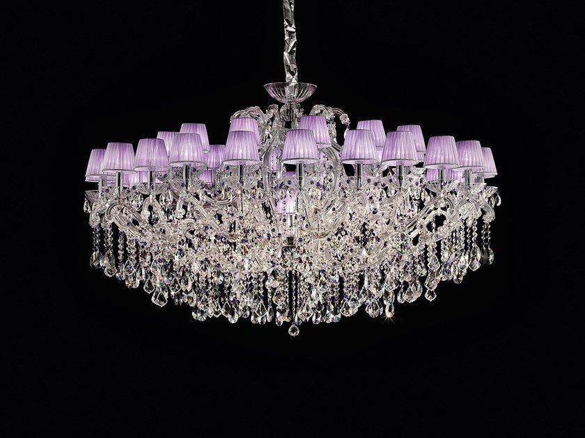 Metal chandelier with Swarovski® Crystals | Maria Teresa Ve 996 by Masiero