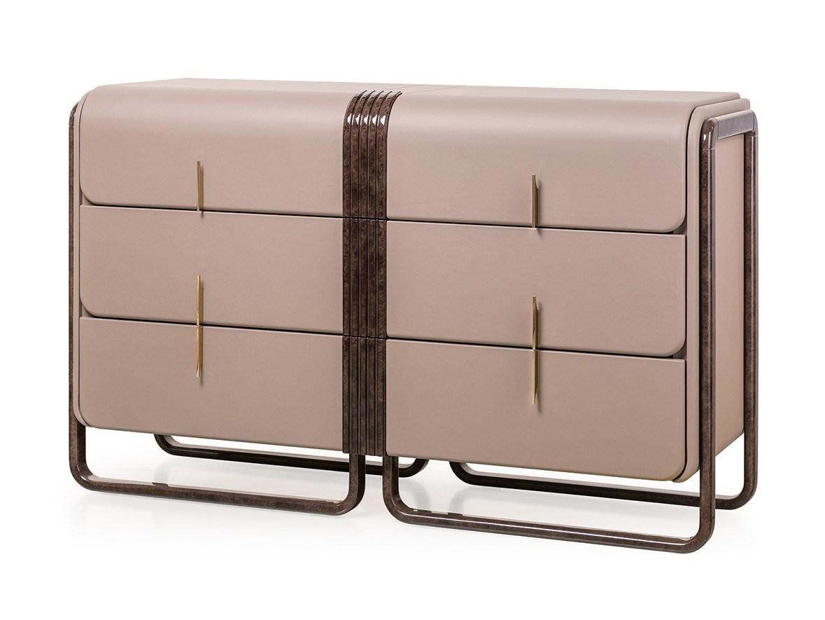 Leather chest of drawers | Eclipse by Turri