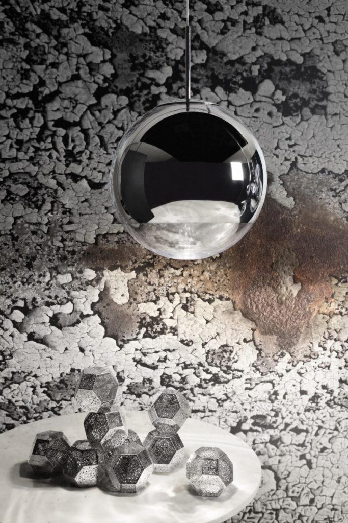 Glass pendant lamp in a contemporary style | Mirror Ball by Tom Dixon