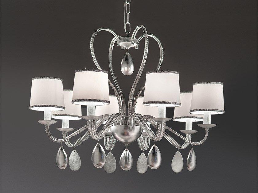 Metal chandelier with crystals | Noblesse 8 / Noblesse 6 by Masiero