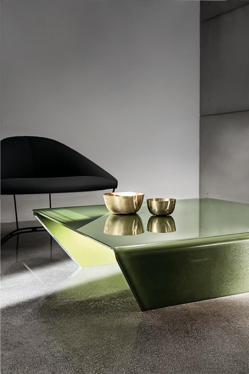 Rectangular crystal coffee table | Rubino by Sovet