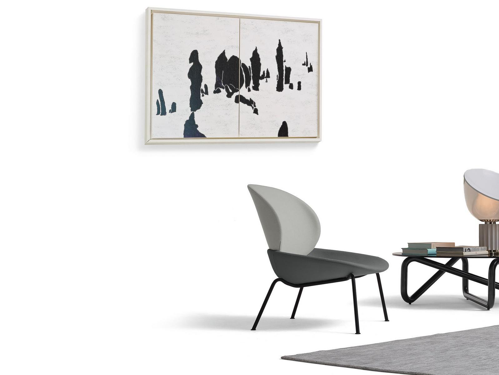 Upholstered fabric easy chair | Tellin by Arflex