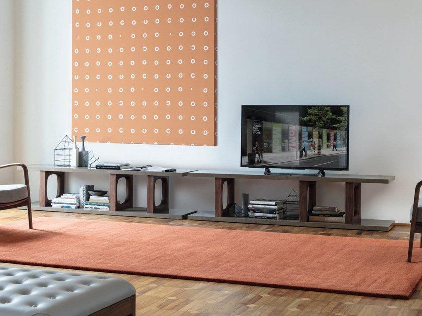 Low wooden TV cabinet | Dalida by Porada