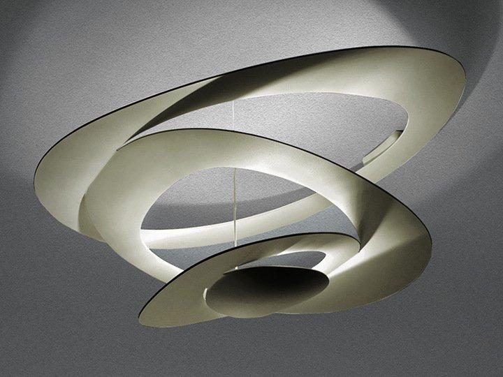 Indirect light aluminium ceiling lamp | Pirce Mini by Artemide
