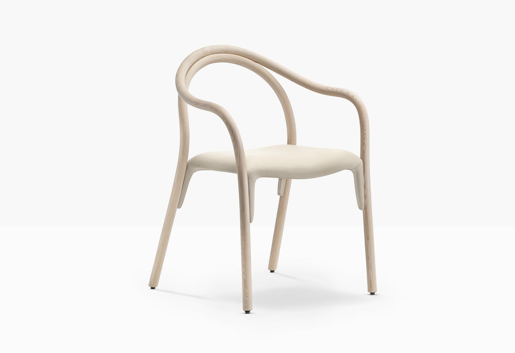 Ash chair with integrated cushion | Soul Soft 3747 by Pedrali