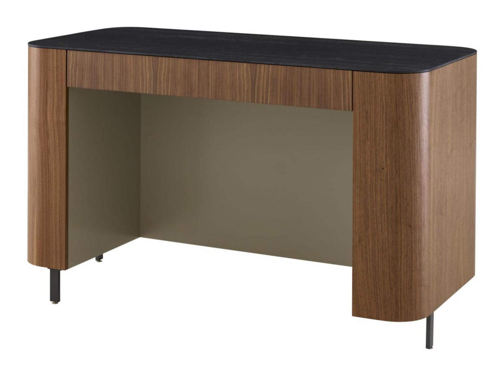 Rectangular wood veneer writing desk | Postmoderne by Ligne Roset