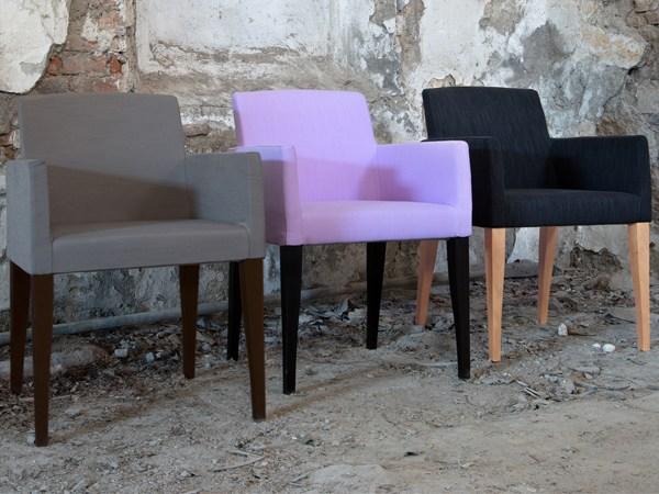 Upholstered fabric easy chair | Bibiana by Domingo salotti