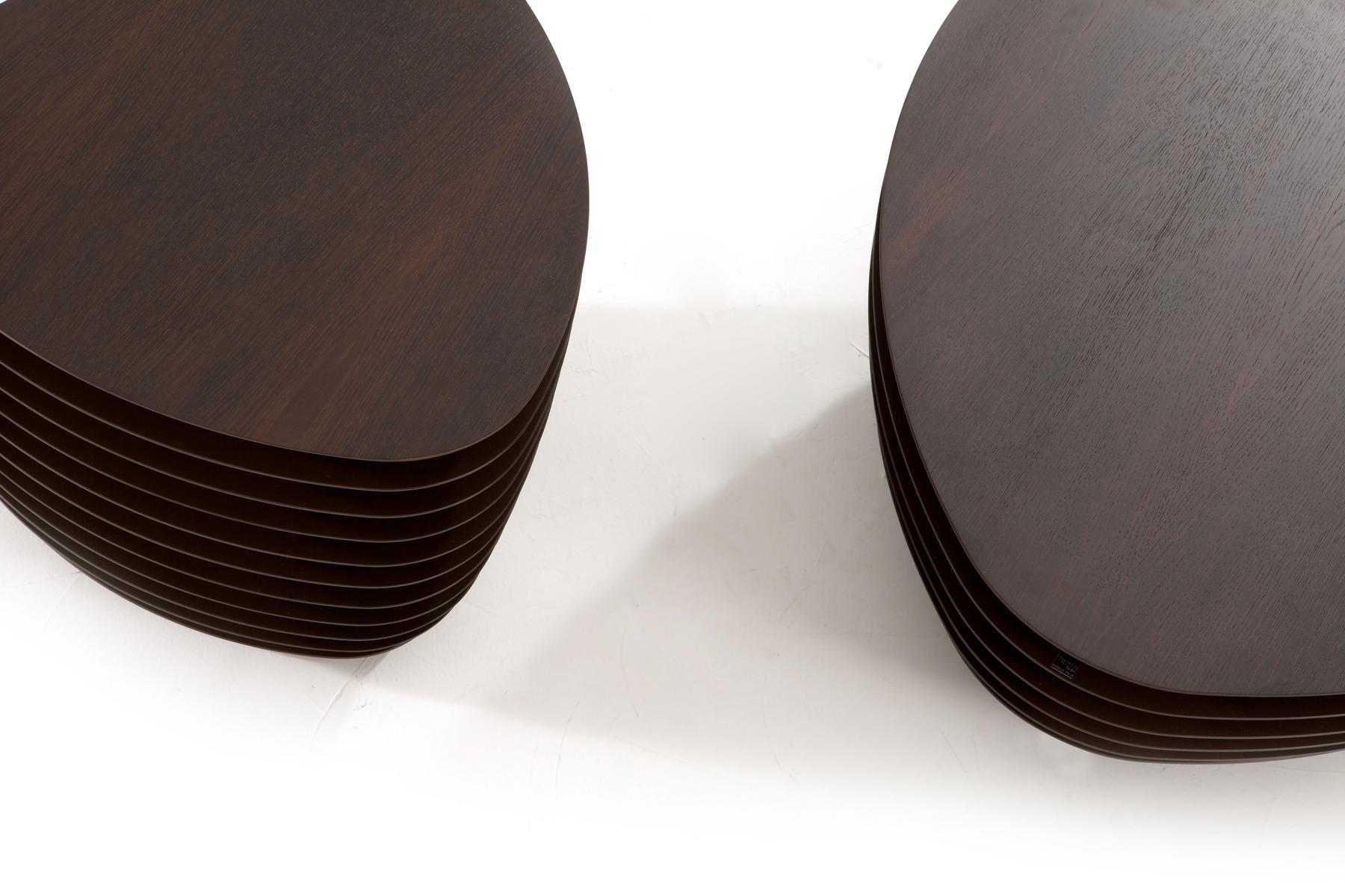 Triangular wooden coffee table | Rea by Tonin Casa