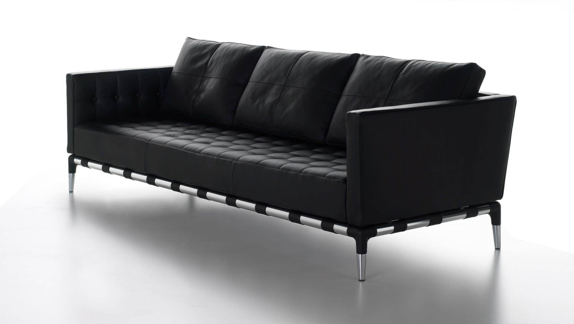 Tufted leather sofa | 241 Privè Divano by Cassina