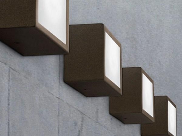 LED aluminium outdoor wall lamp | Four by Panzeri