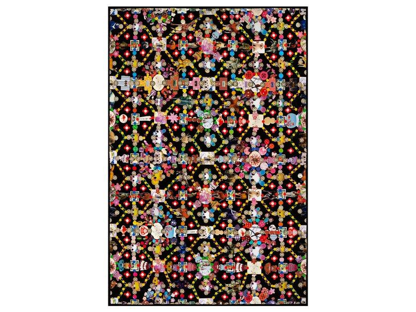 Patterned rectangular rug | Obsession Black by Moooi