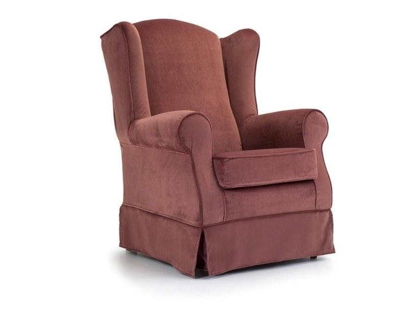 Upholstered fabric armchair | 200 by Domingo salotti