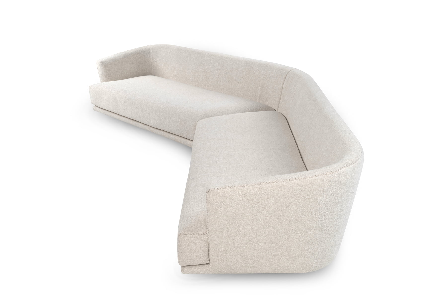 Modular eco-leather sofa | Aplomb by Calia Italia