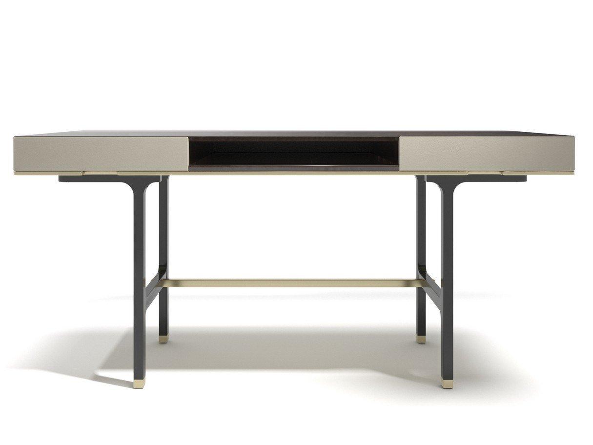 Rectangular wooden writing desk with drawers | Bolivar by Capital Collection
