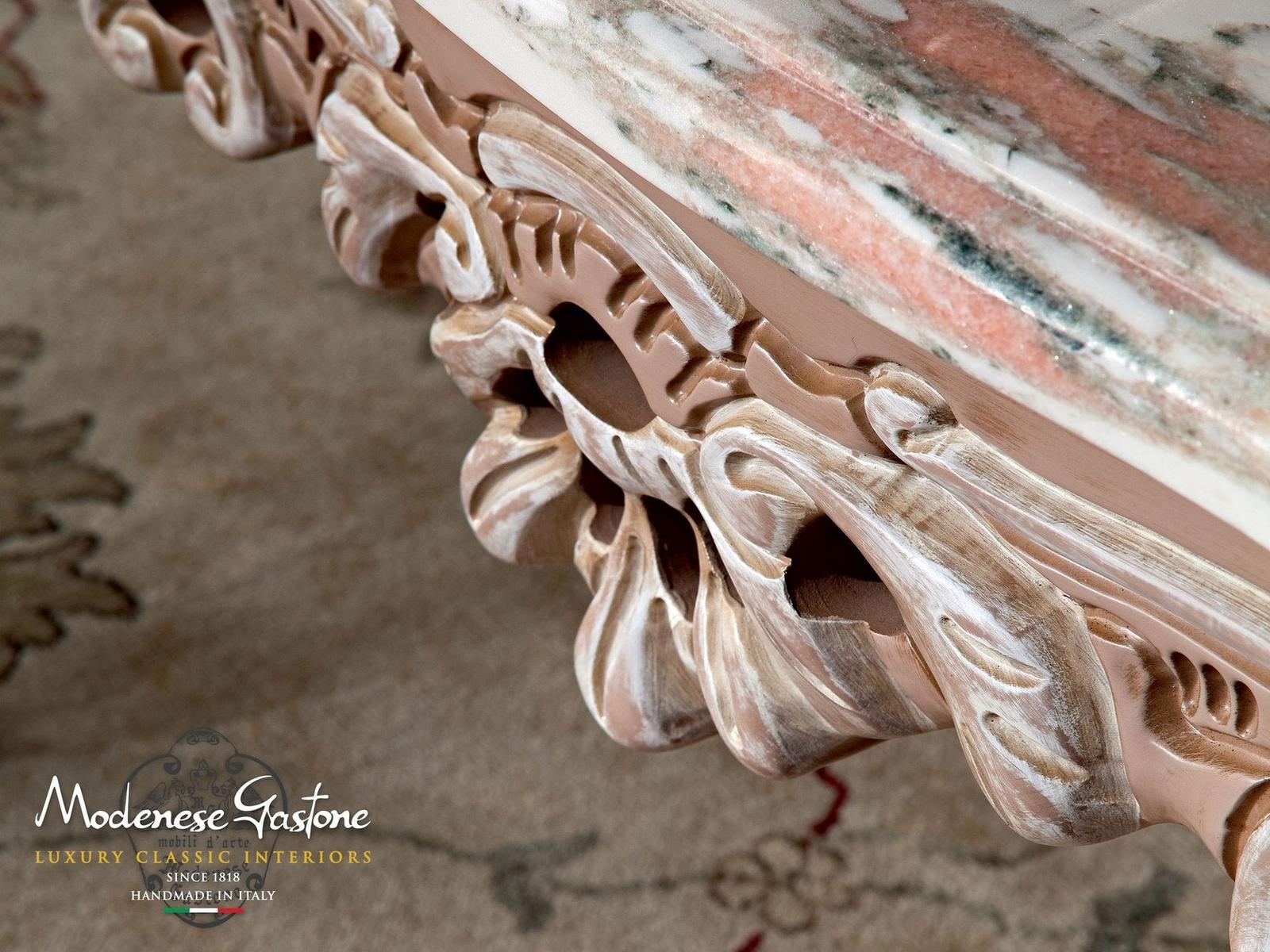 Low rectangular solid wood coffee table | 12623 by Modenese Gastone