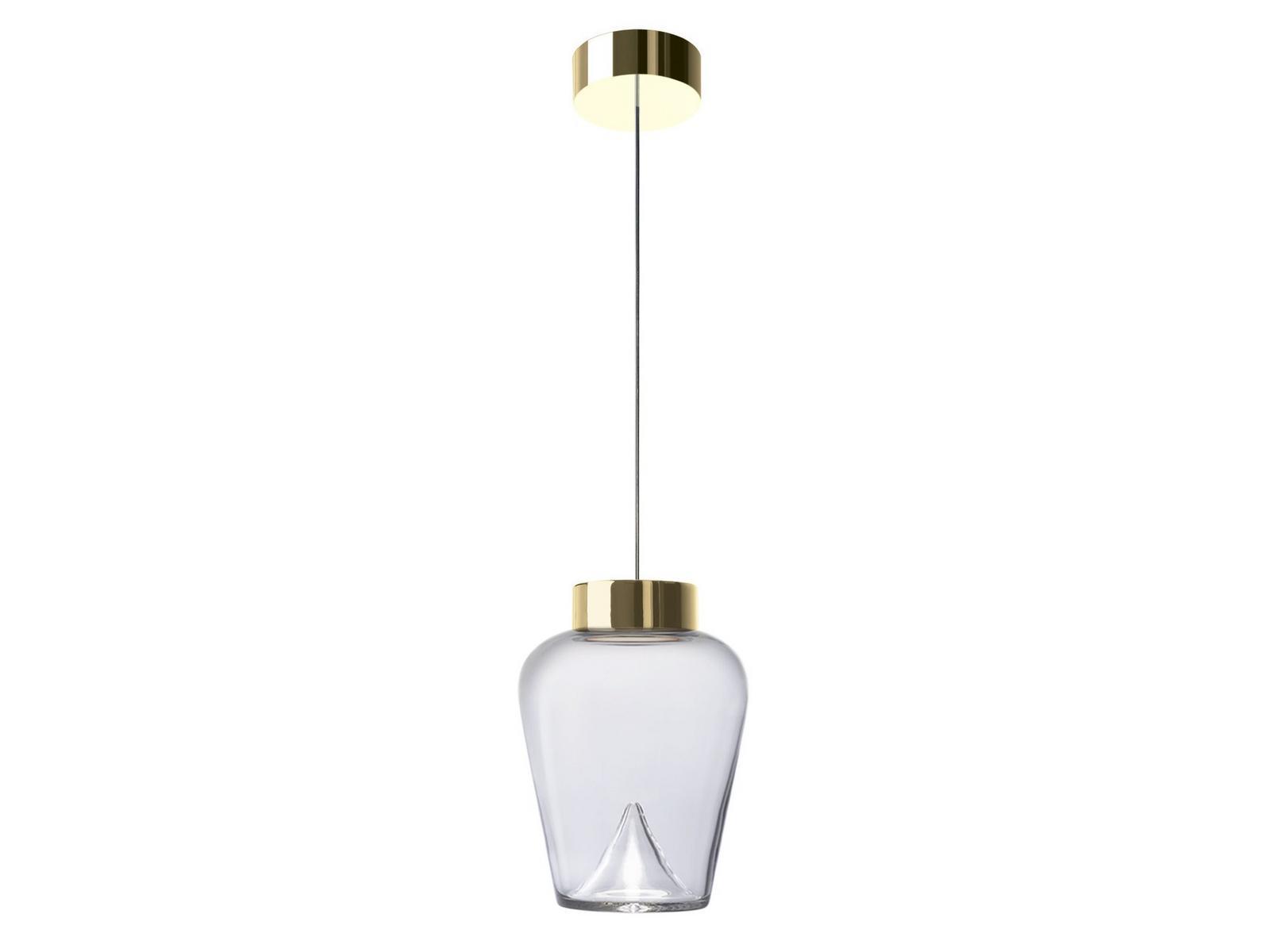 LED blown glass pendant lamp | Aella Thin S by Leucos