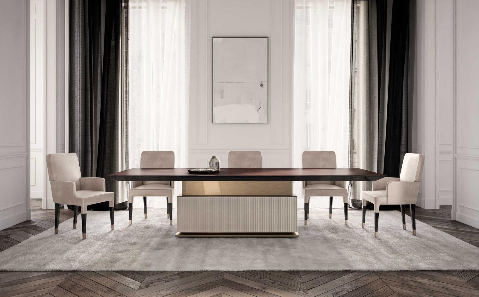 Upholstered fabric chair with armrests | Keatrix L by Capital Collection