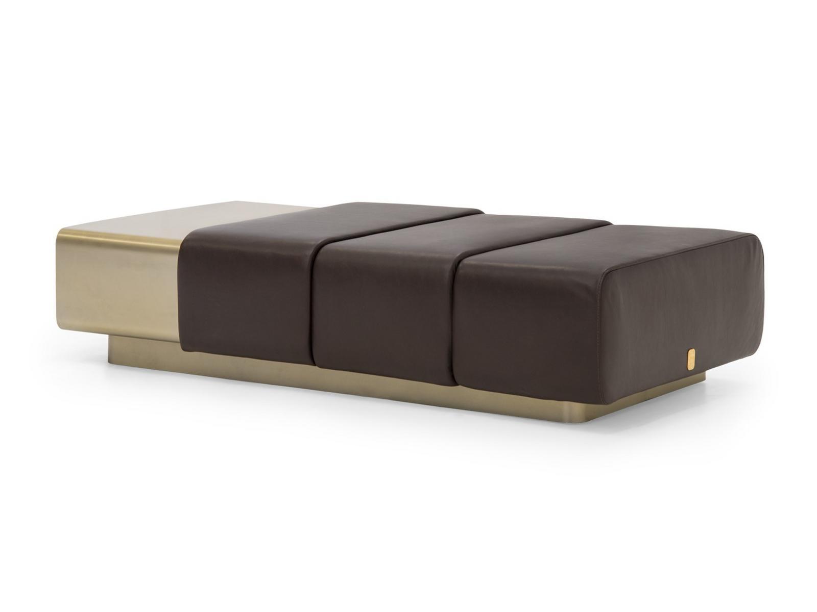 Leather pouf / coffee table | Cigar by Formitalia