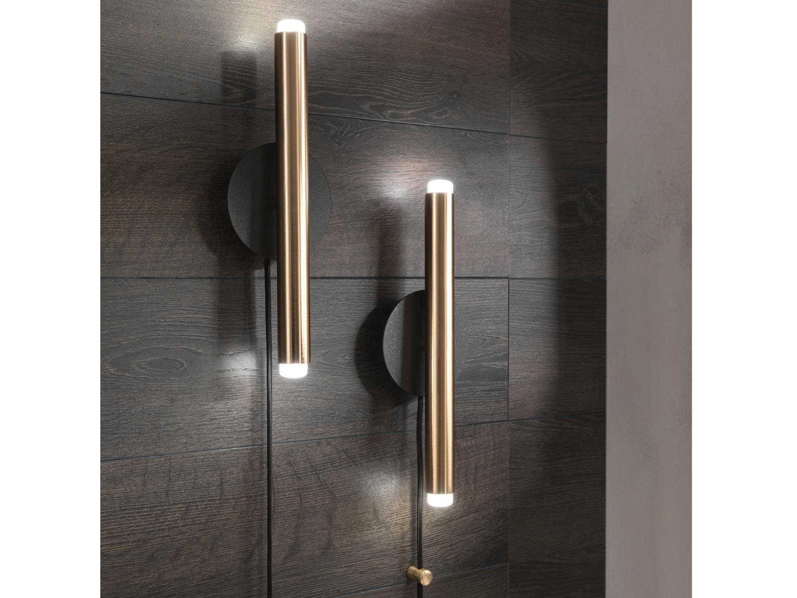 Direct-indirect light painted metal wall light | Stilo by Riflessi