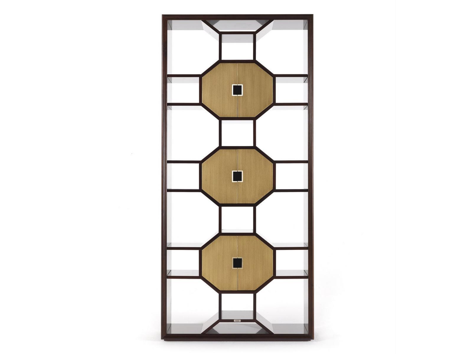 Open double-sided beech bookcase | Eva_2 by Gianfranco Ferre Home