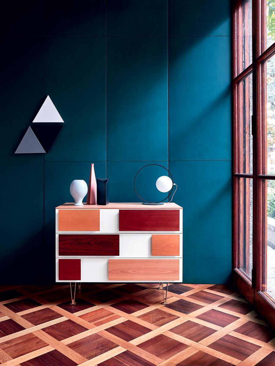 Wooden chest of drawers | D.655.2 by Molteni