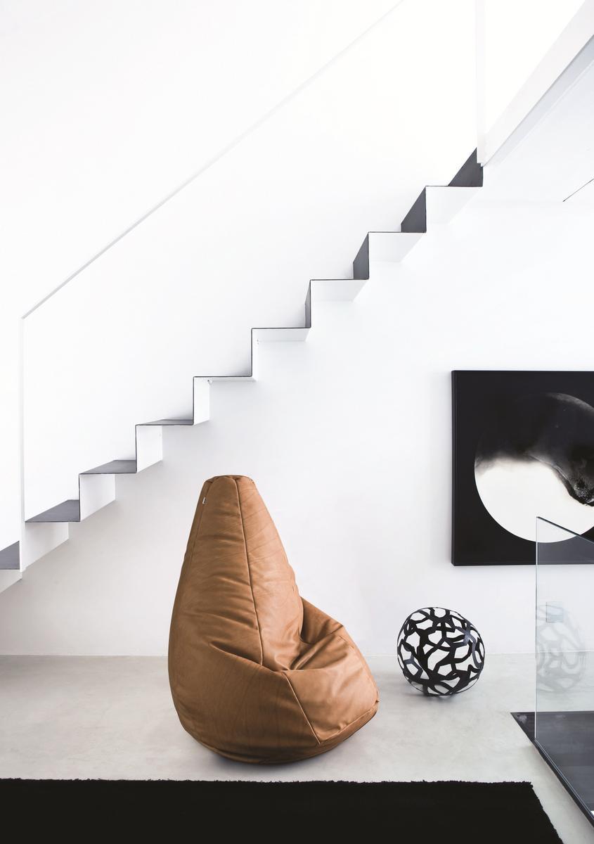 Upholstered fabric bean bag | Sacco by Zanotta
