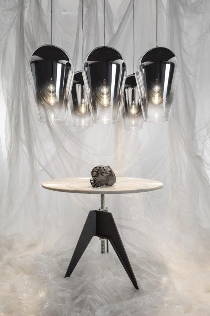 Glass pendant lamp in a contemporary style | Fade by Tom Dixon