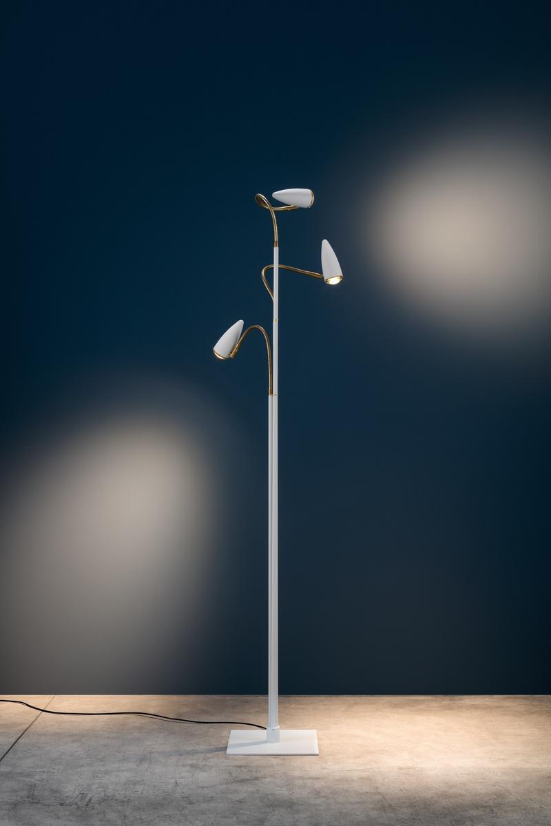 LED floor lamp with swing arm | Cicloitalia Flex F3 by Catellani & Smith