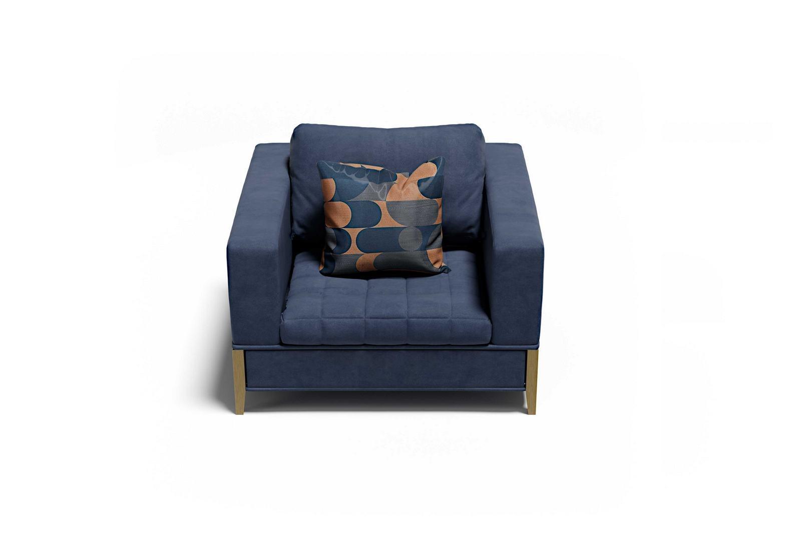 Velvet armchair with armrests | Oyster by Capital Collection