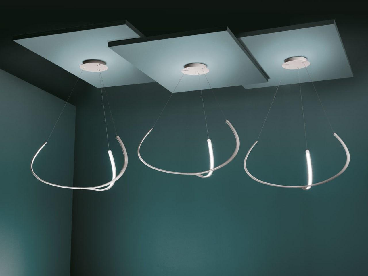 LED extruded aluminium pendant lamp | Alya by Nemo