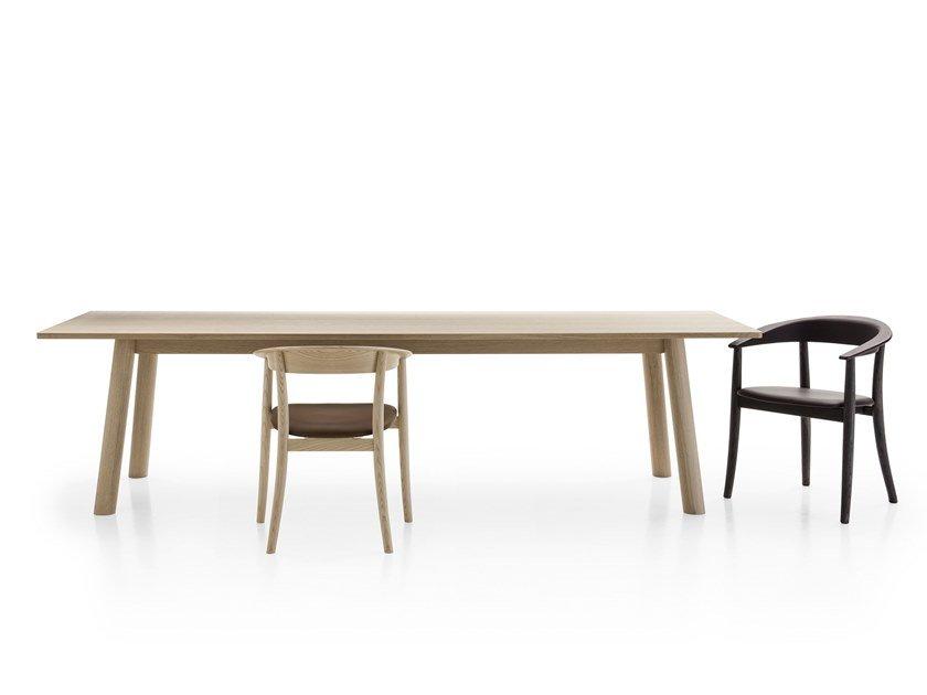Rectangular oak table | Bull by B&B Italia