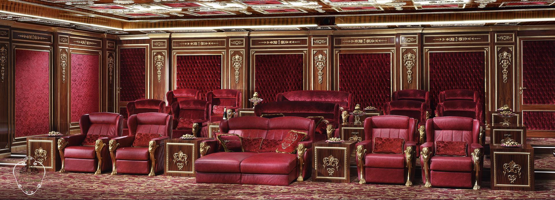 Relaxing leather armchair with armrests | 14430 by Modenese Gastone