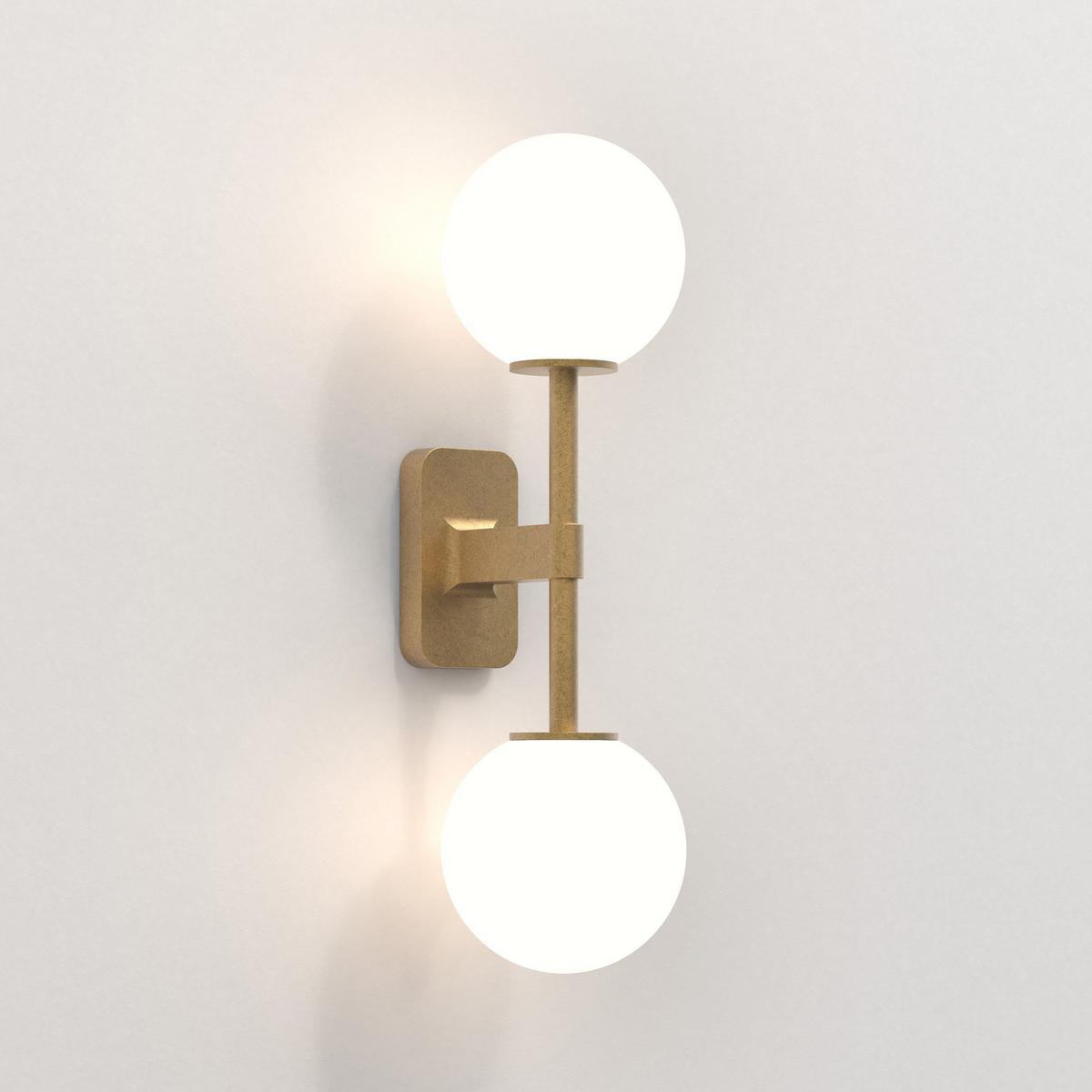 LED zinc wall lamp for bathroom | Tacoma Twin by Astro lighting