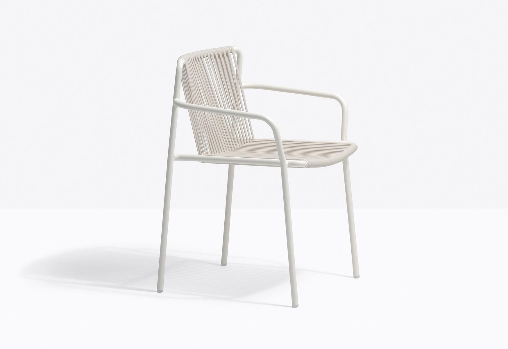 Powder coated steel garden chair | Tribeca 3665 by Pedrali