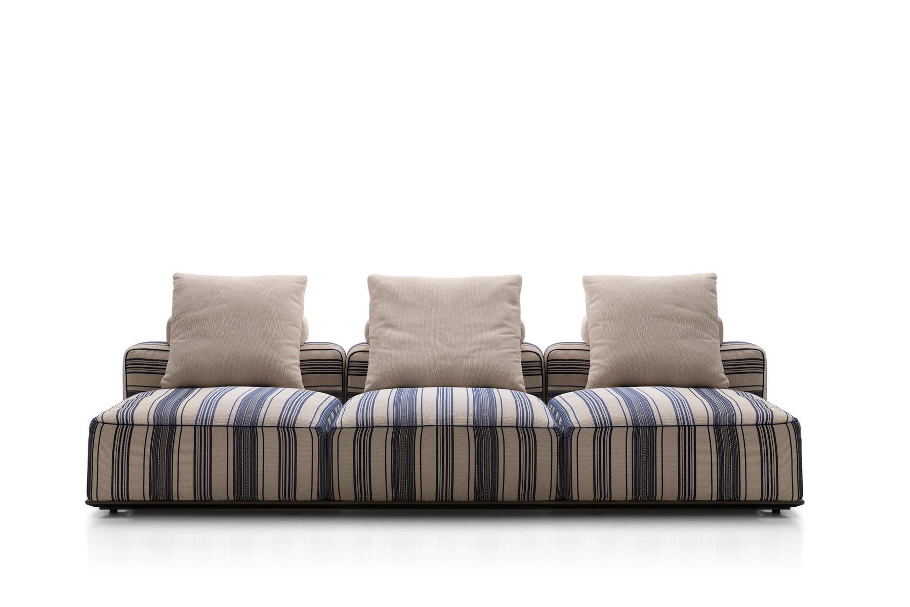 Sectional fabric garden sofa | Hybrid by B&B Italia