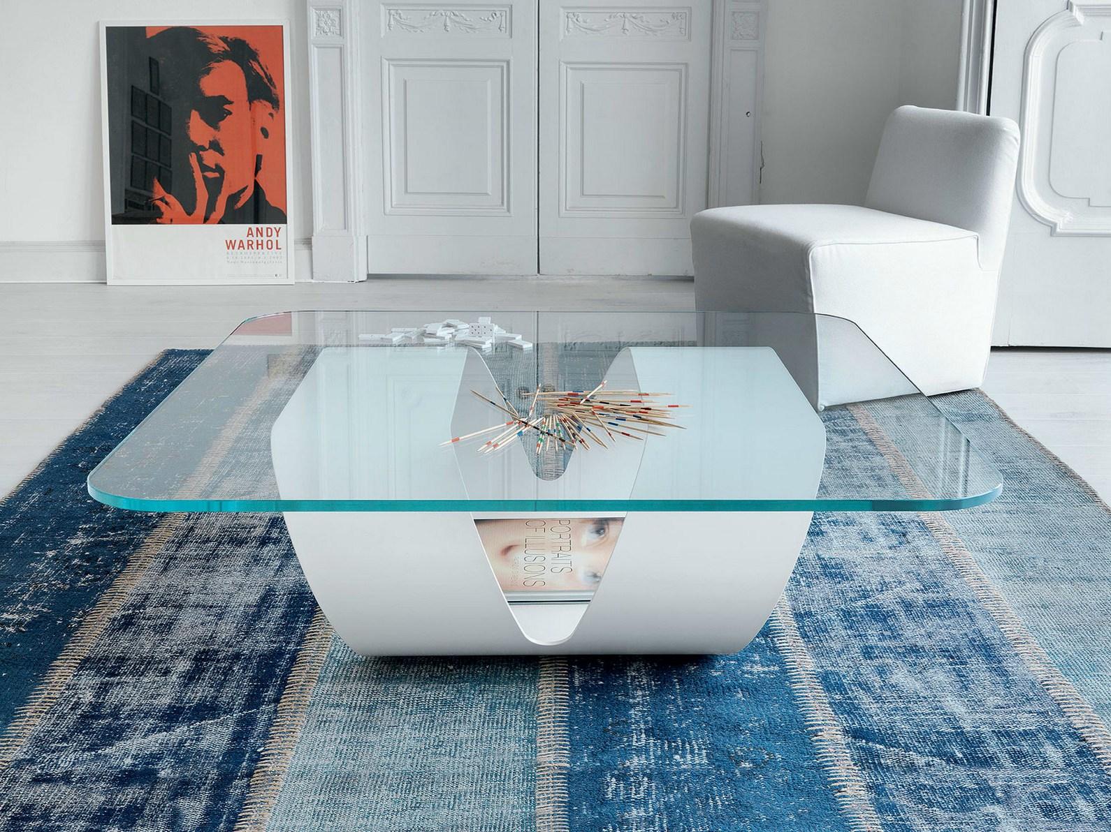 Glass coffee table | Ring by Sovet