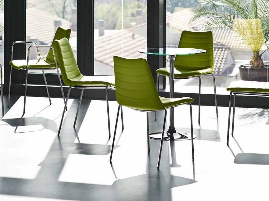 Round glass table | Infinity by Midj