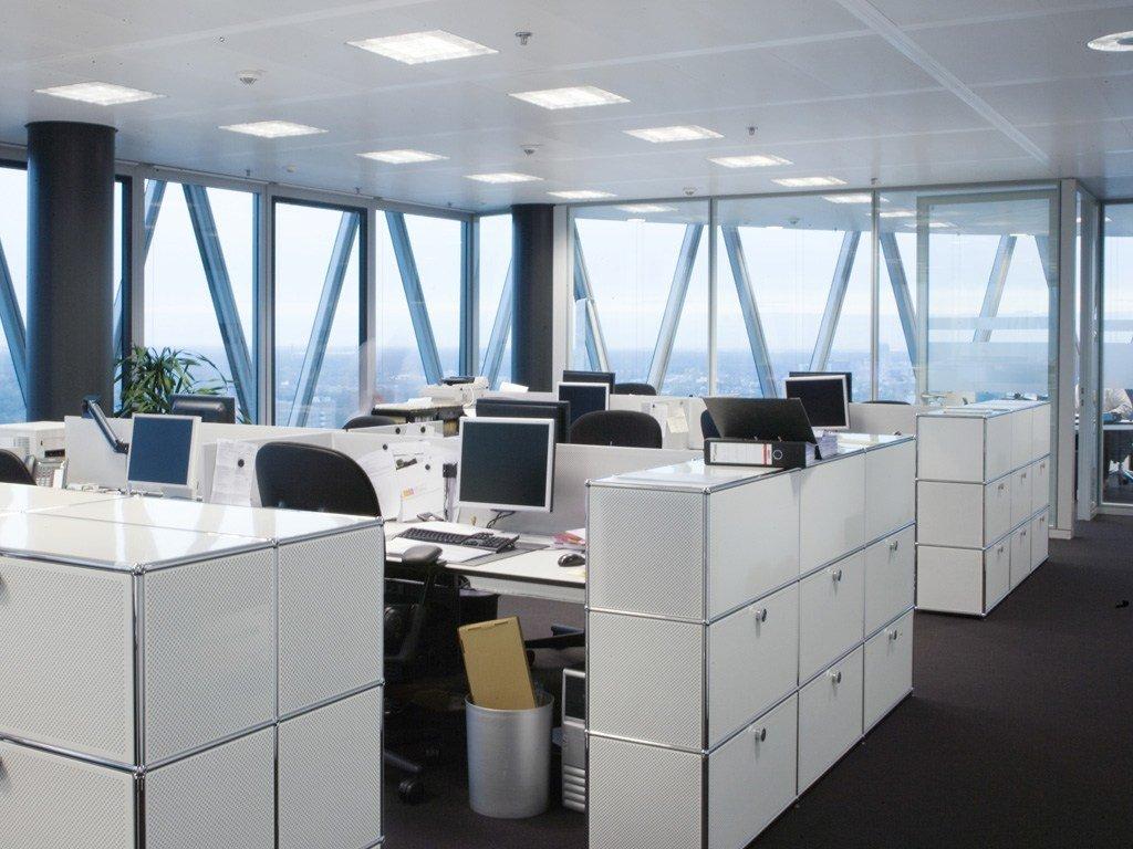 Low modular metal office storage unit | Haller Credenza As Office Storage by USM