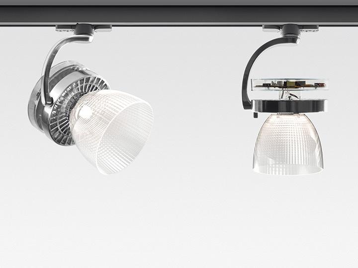 LED die cast aluminium track-Light | Cata Wide by Artemide