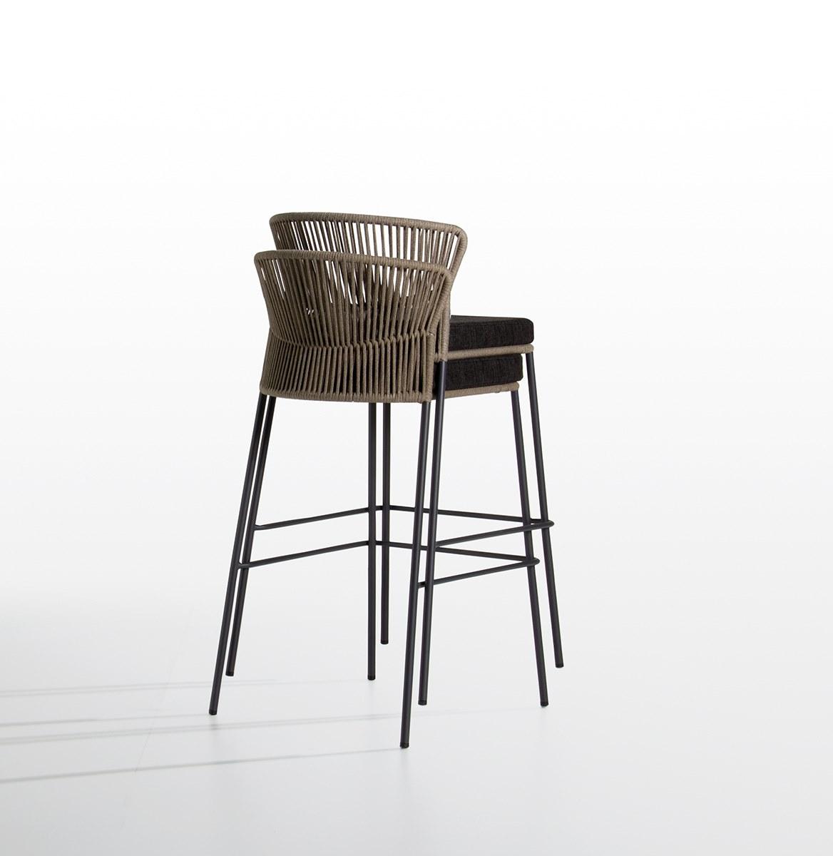 Rope garden stool | Ola by Potocco