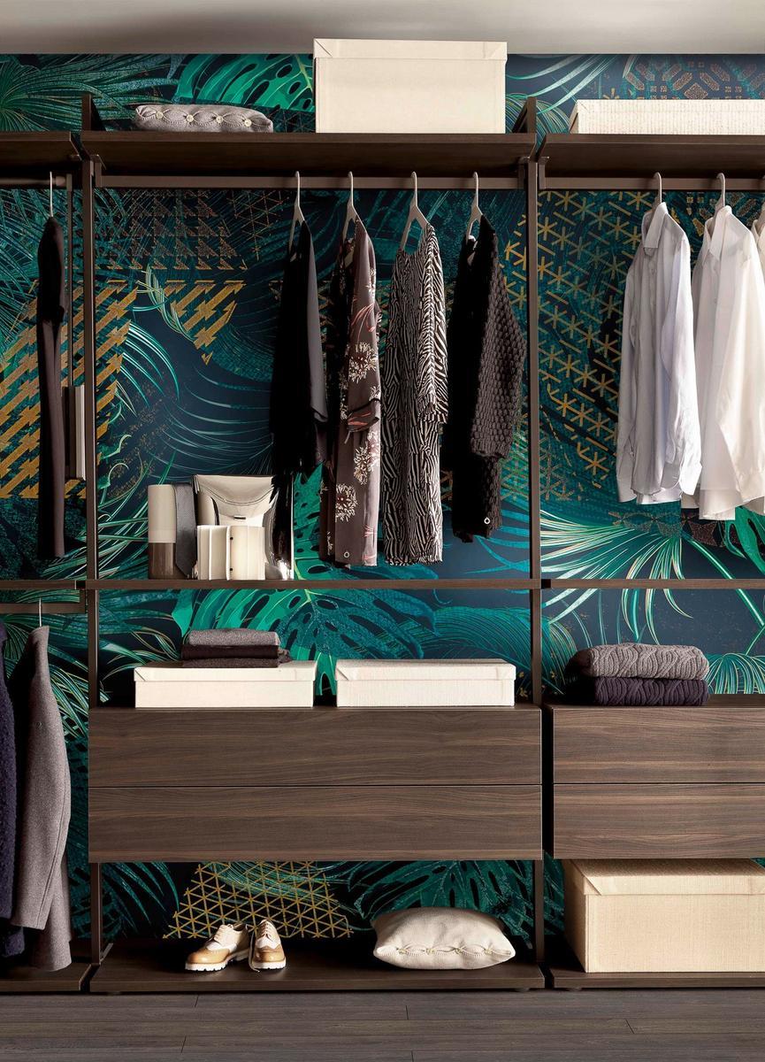 Sectional wooden walk-in wardrobe | Loft by Olivieri