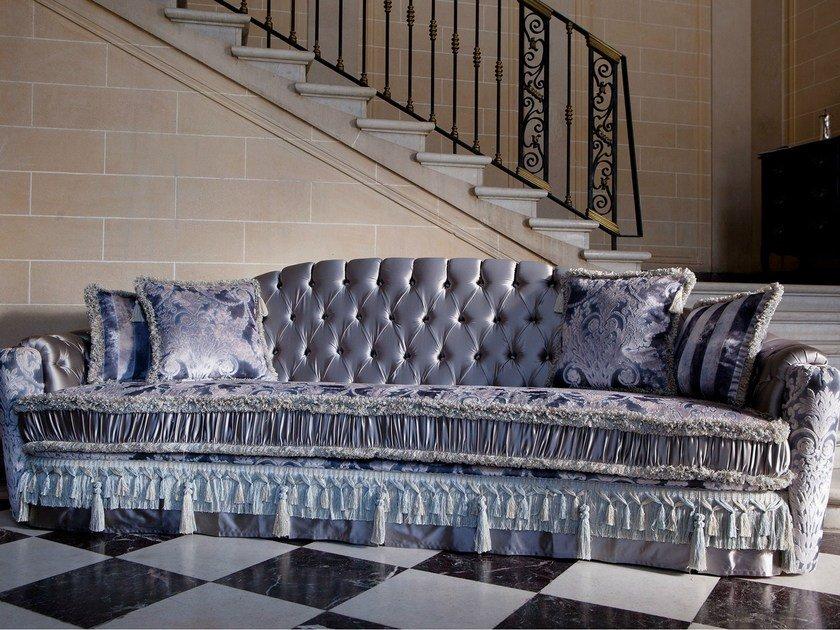 Tufted 4 seater sofa bed | Malvina Capitonné by Domingo salotti