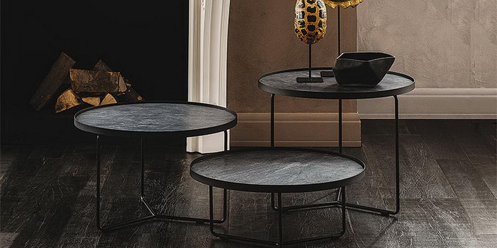 Round ceramic coffee table | Billy Keramik by Cattelan Italia