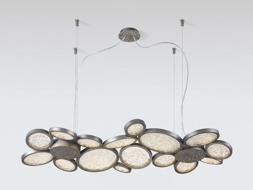 LED handmade bronze pendant lamp | Luna Ct3392 by Serip