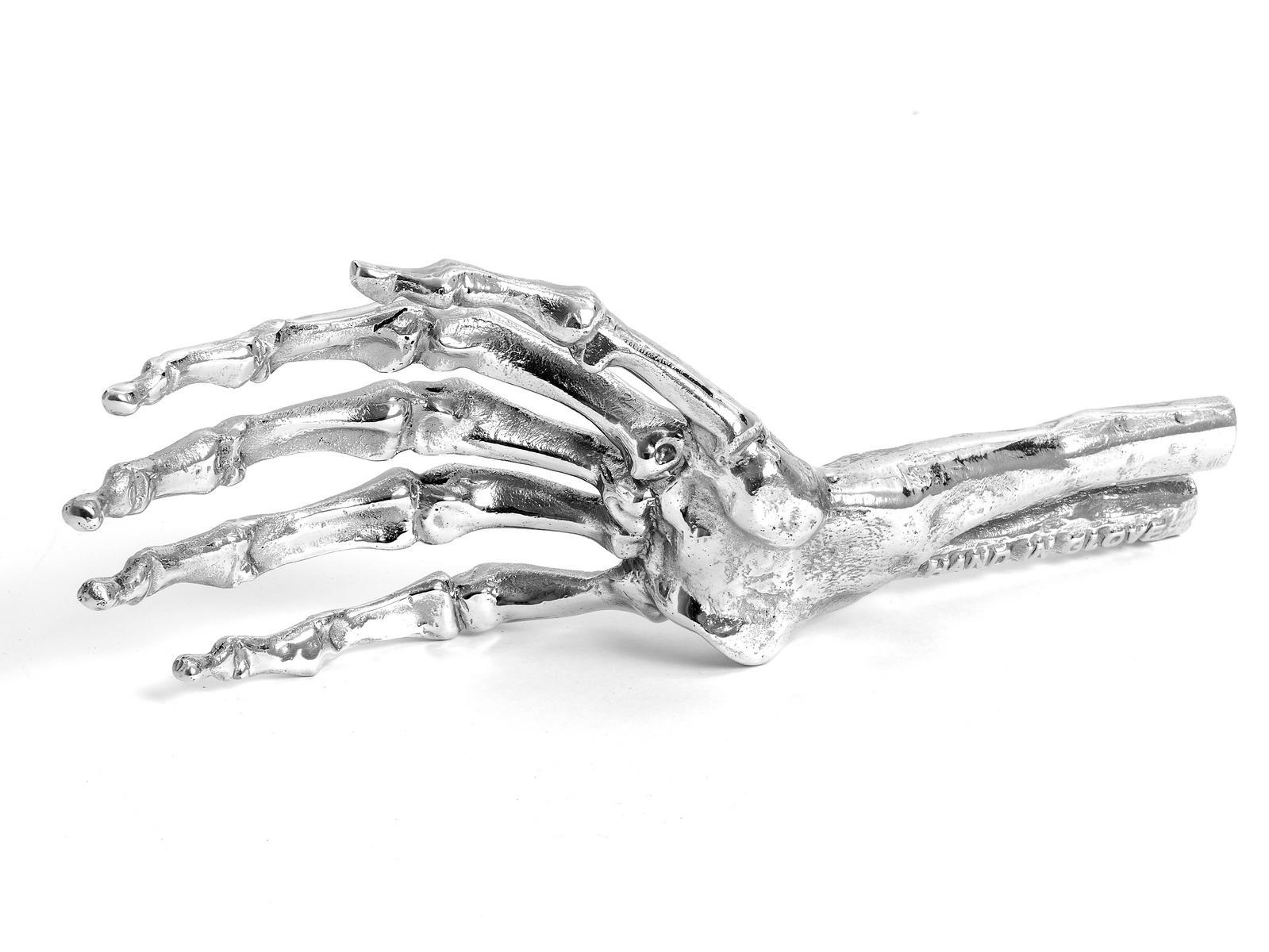 Aluminium decorative object | Skeleton Hand by Seletti